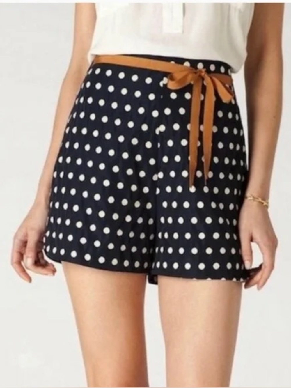 Anthropologie Corey Lynn Carter Polka Dot High Rise Shorts Size 0
